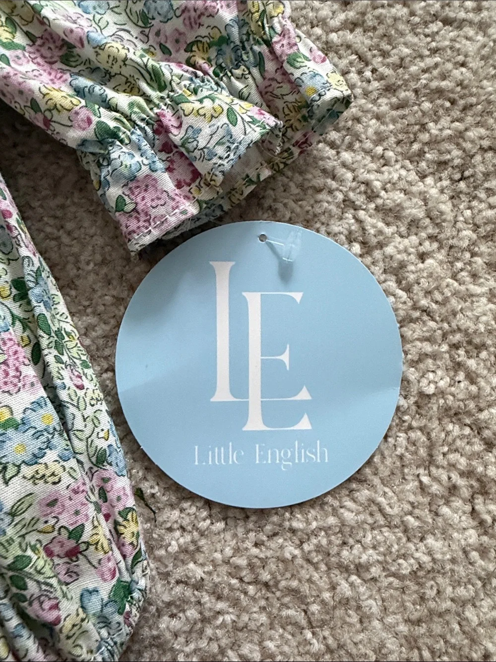 NWT 9 Month Floral Onesie- Little English